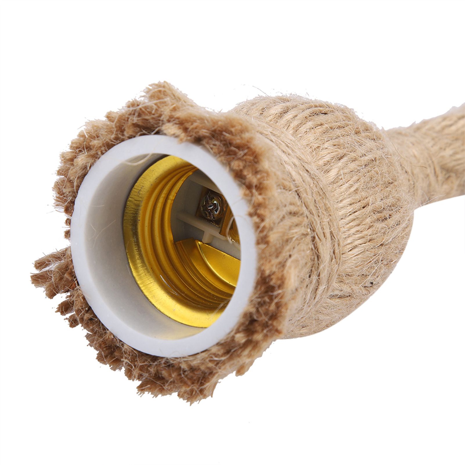 2m E27 Vintage Hemp Rope Ceiling Light Base Pendant Lamp Bulb Holder 85-265V view 13