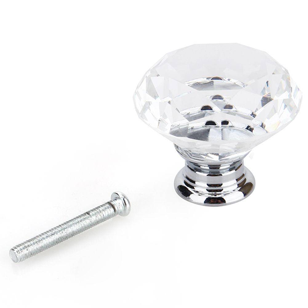 8Pcs 40mm Diamond Shape Cabinet Knob Drawer Pull for Cupboard Kitchen and view 3