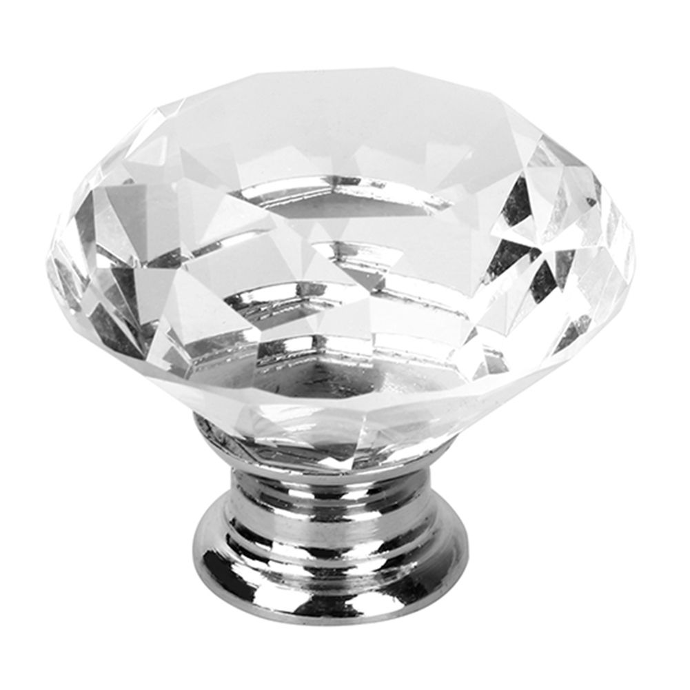 8Pcs 40mm Diamond Shape Cabinet Knob Drawer Pull for Cupboard Kitchen and view 4