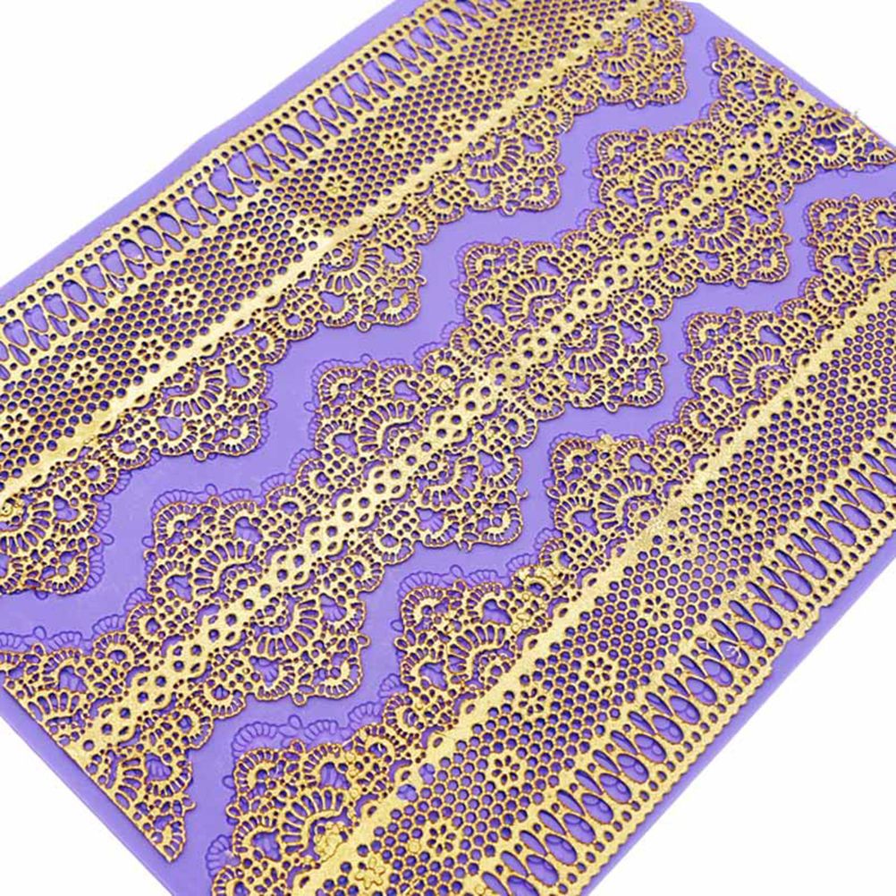 Silicon Baking Mat Sheet Pastry Baking Tool Reusable Cake Lace Mat Decorative view 5