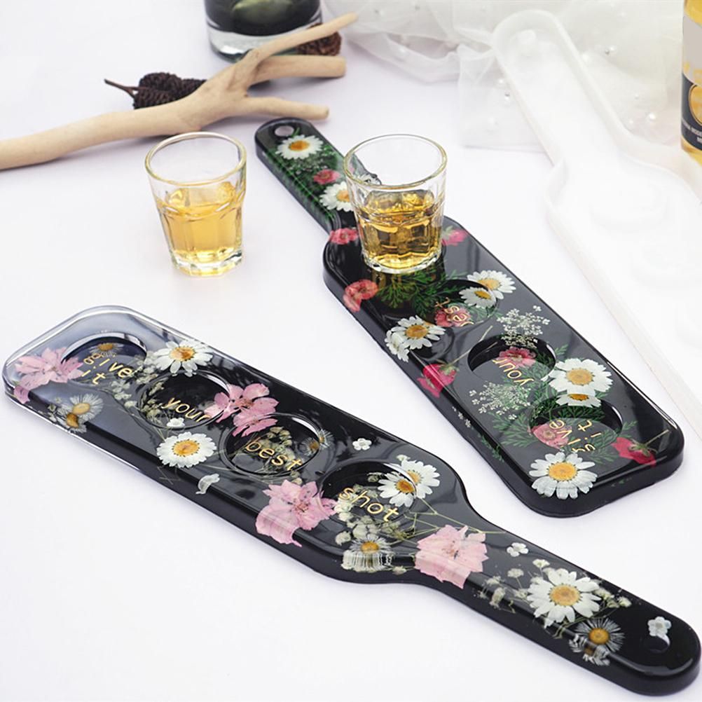 Silicone Tray Mold Glass Cup Tray Mold DIY Silicone Epoxy Resin Mold Wine view 5