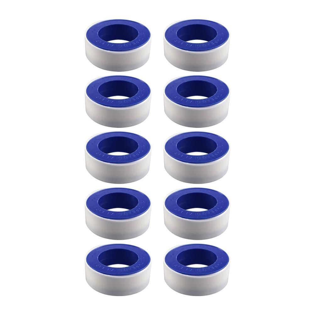 10Pcs Thread Tape Leak Proof PTFE Sealing Tape Waterproof Pipe Sealant Tape