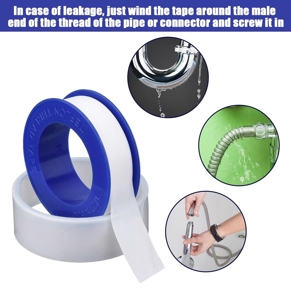 10Pcs Thread Tape Leak Proof PTFE Sealing Tape Waterproof Pipe Sealant Tape view 5