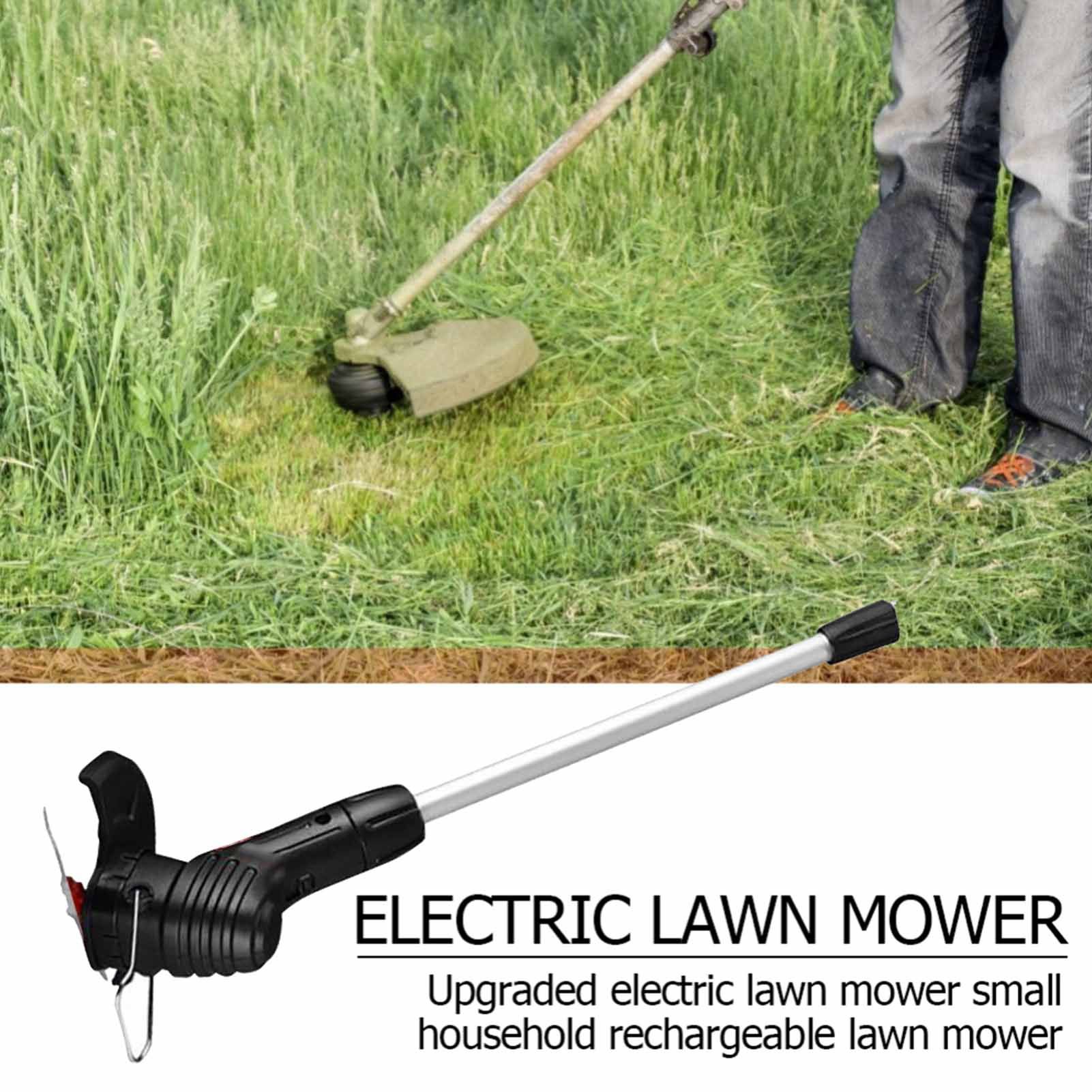 Electric Grass Trimmer Handheld Garden Grass Trimmer Cordless Lawn Trimmer for view 8