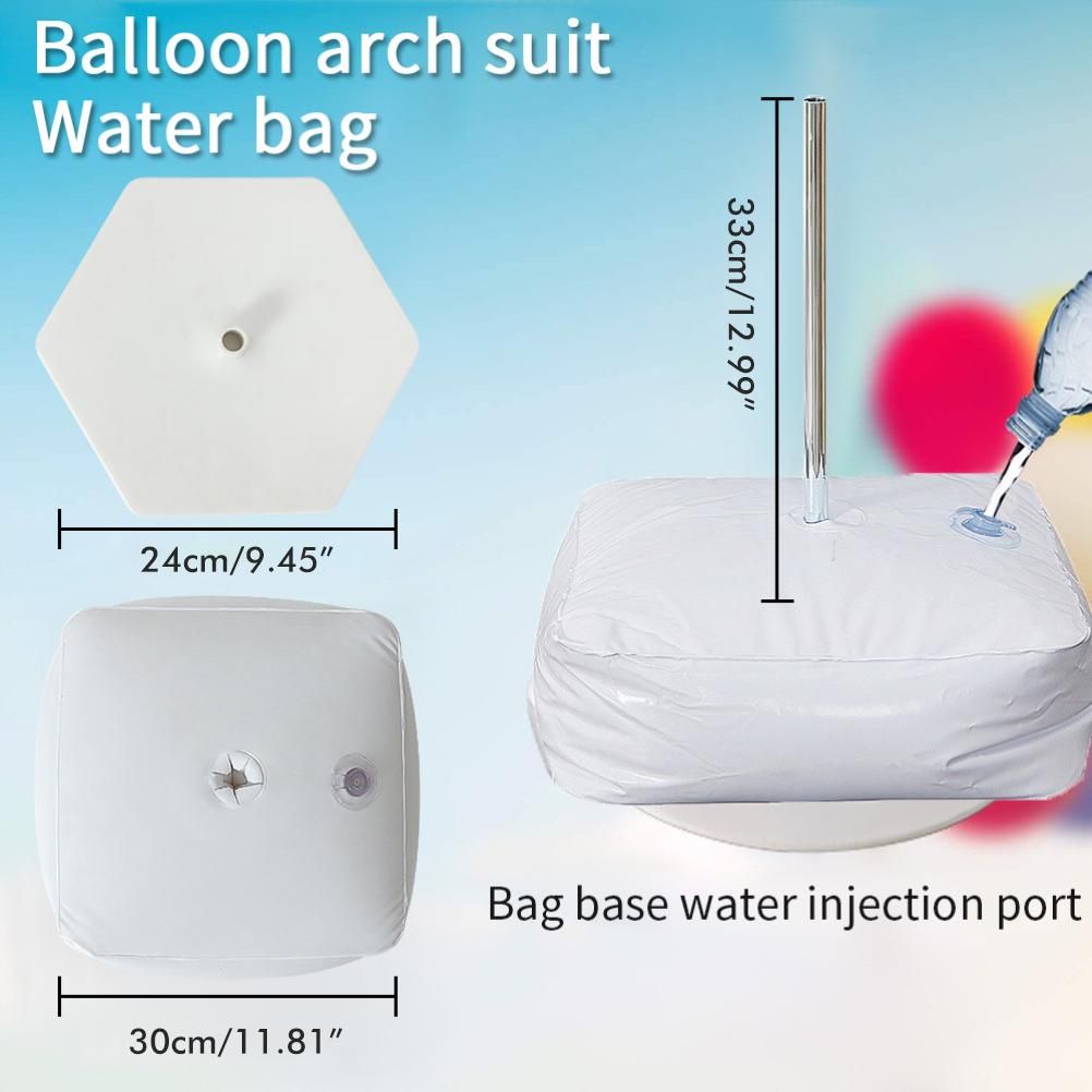 Balloon Arch Holder Kit Water Bag Hexagonal Base Steel Pipe 15 Section Fiber view 4