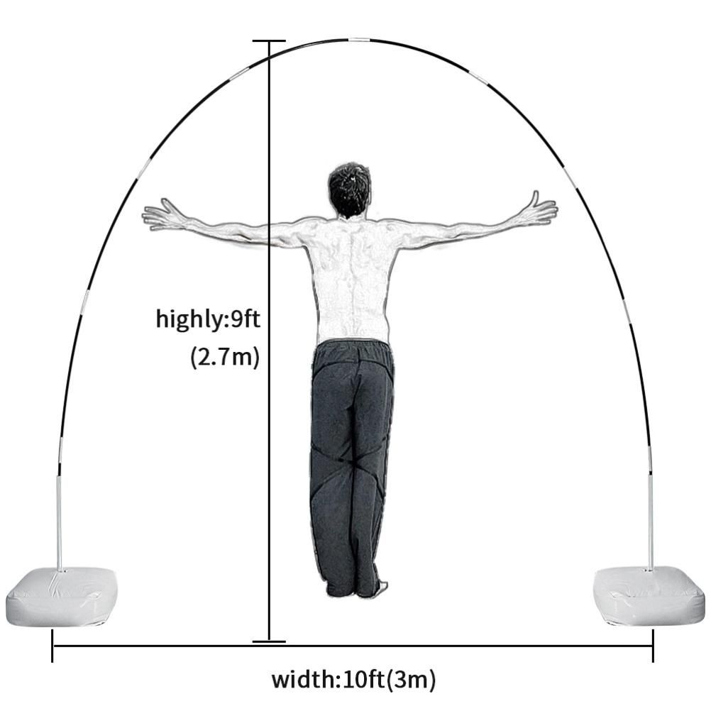 Balloon Arch Holder Kit Water Bag Hexagonal Base Steel Pipe 15 Section Fiber view 6