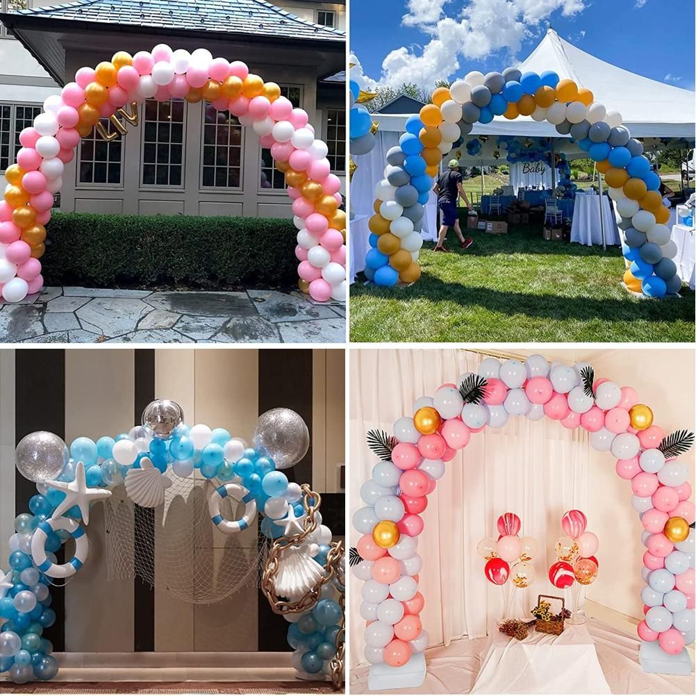 Balloon Arch Holder Kit Water Bag Hexagonal Base Steel Pipe 15 Section Fiber view 8
