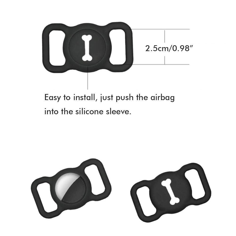 2PCS Silicone Protective Holder Portable Anti Lost Cover Compatible for AirTag view 4