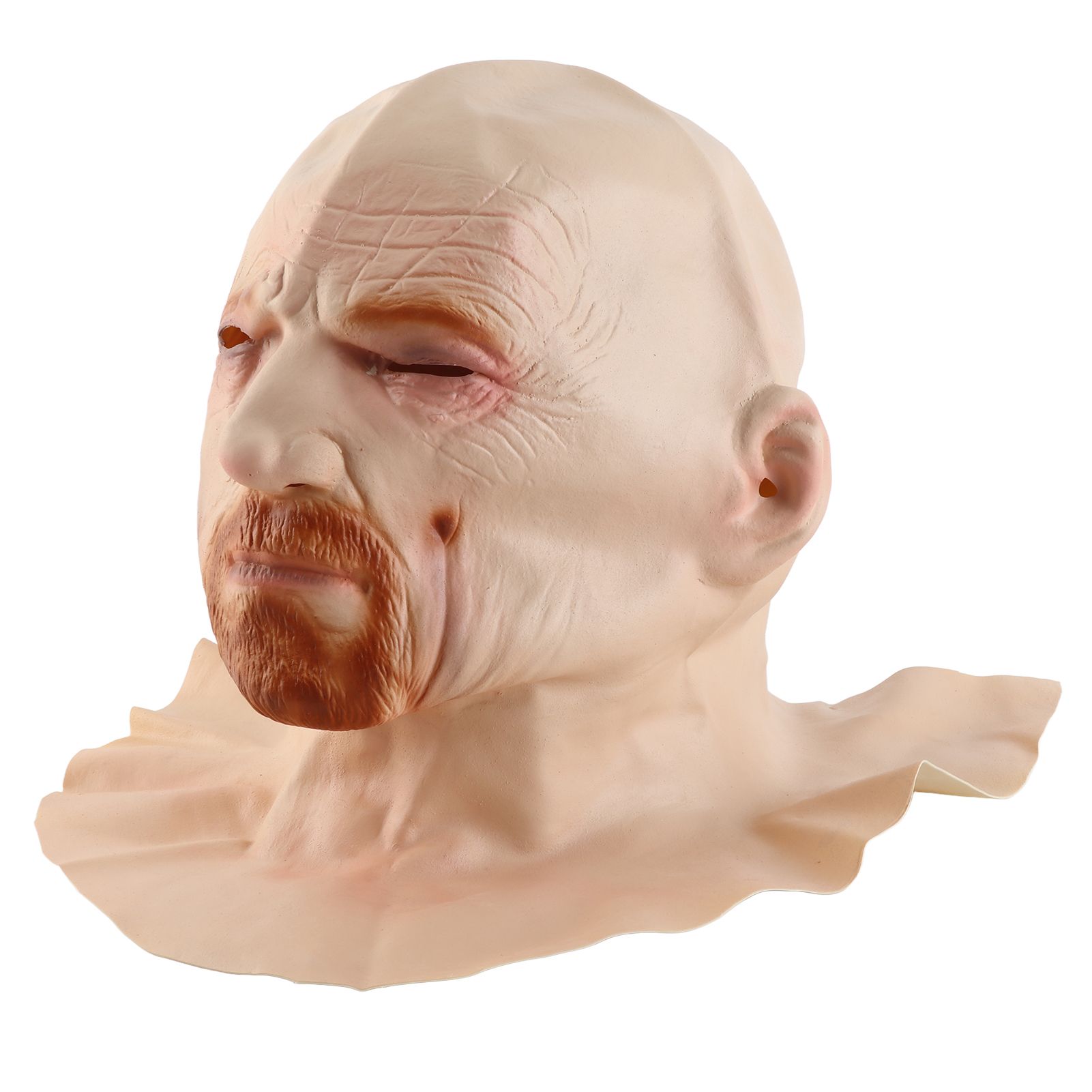 Old Man Face Cover Halloween Latex Headgear Scary Halloween Cosplay Party Props view 3