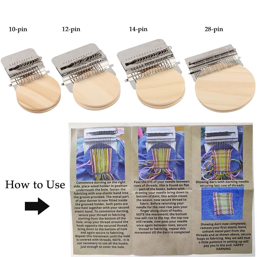 Hand Weave Tool Mini DIY Darning Tool Braiding Patching Machine for Beginners view 4