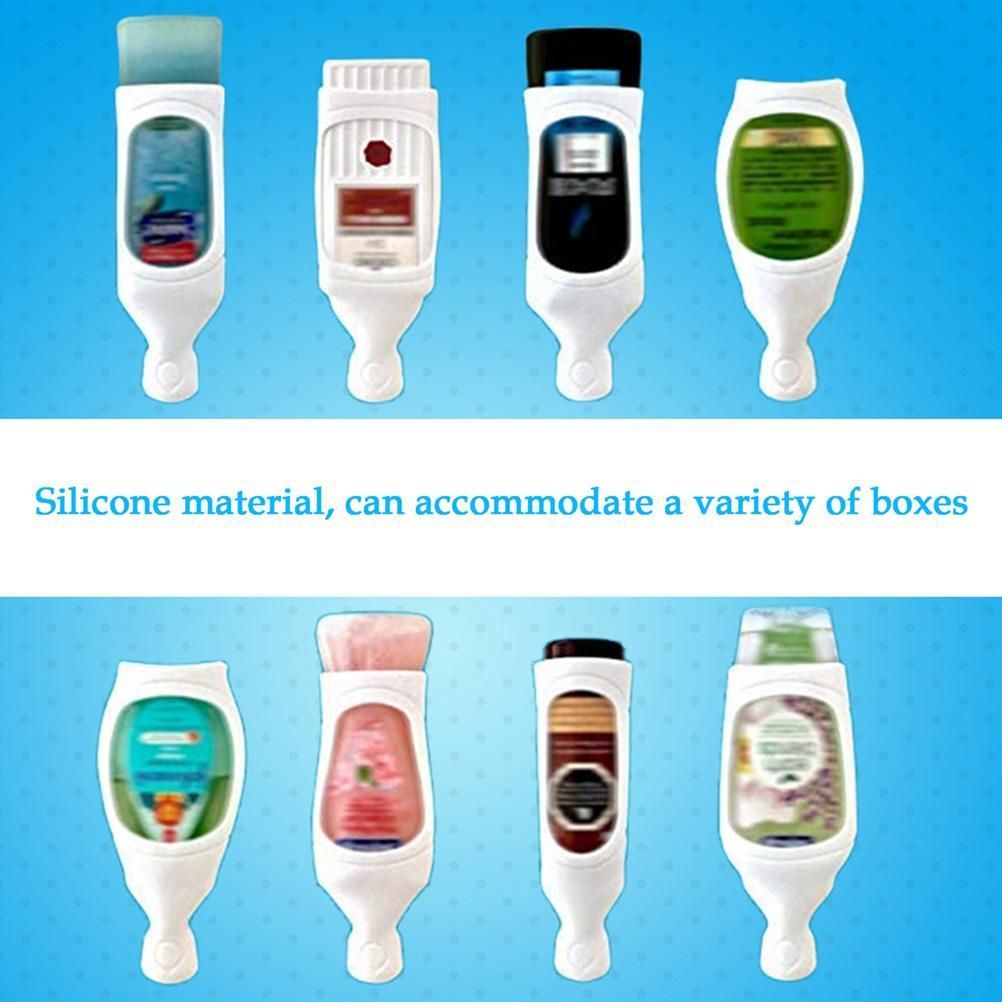 Wall Mounted Shower Dispenser Cover Silicone Sleeve Bathroom Organizer Shampoo view 6