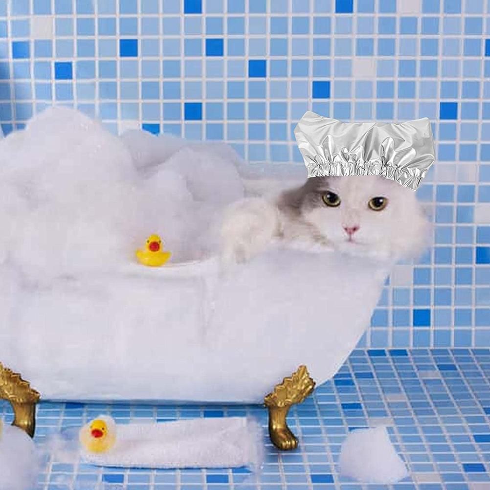 Pet Shower Ear Protection Waterproof Bath Hat for Cats and Dogs Pet Supplies view 3