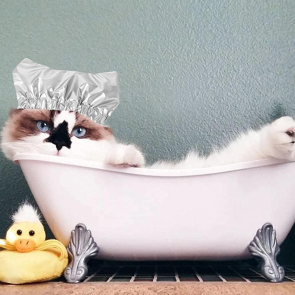 Pet Shower Ear Protection Waterproof Bath Hat for Cats and Dogs Pet Supplies view 5