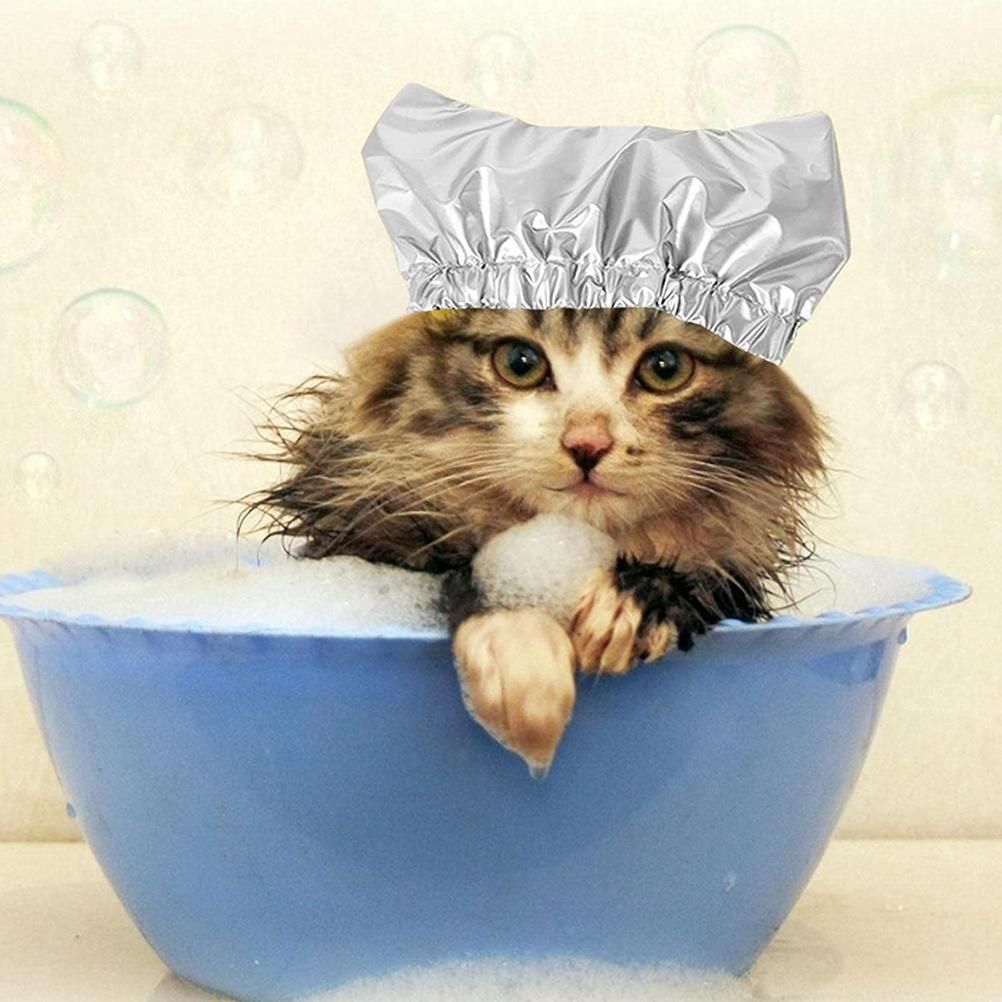Pet Shower Ear Protection Waterproof Bath Hat for Cats and Dogs Pet Supplies view 6
