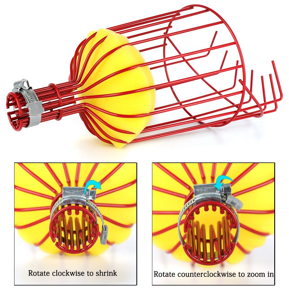 2PCS Fruit Picker Basket Steel Orange Tree Fruit Catcher Basket with view 4