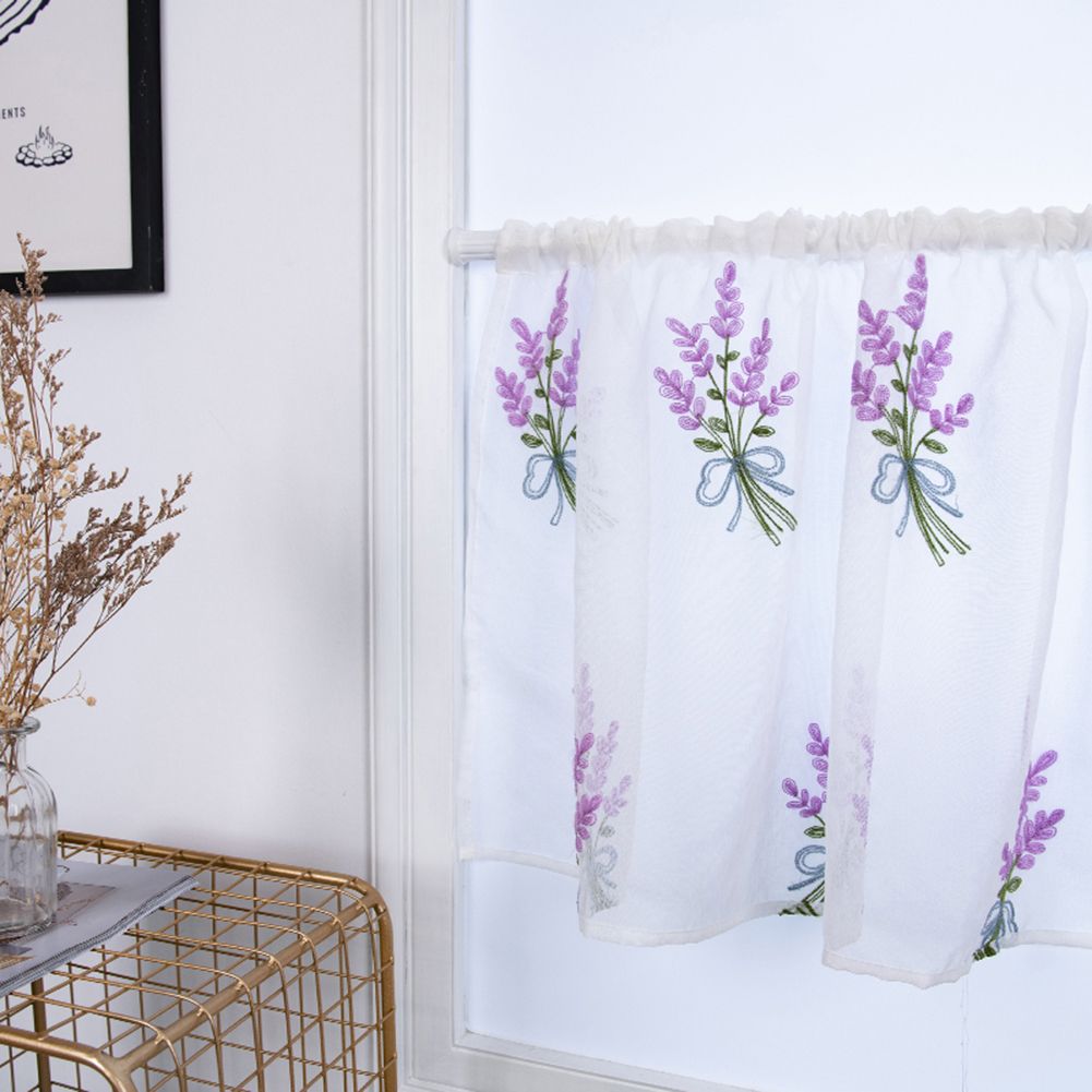 Transparent Window Gauze Colorful Decorative Curtain Home Wedding Decoration view 2