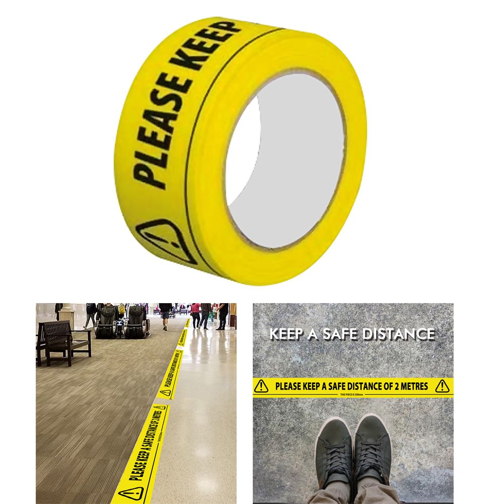 Isolation Mark Tape Watch Your Step Waterproofing Strong Self Adhesive PVC view 2
