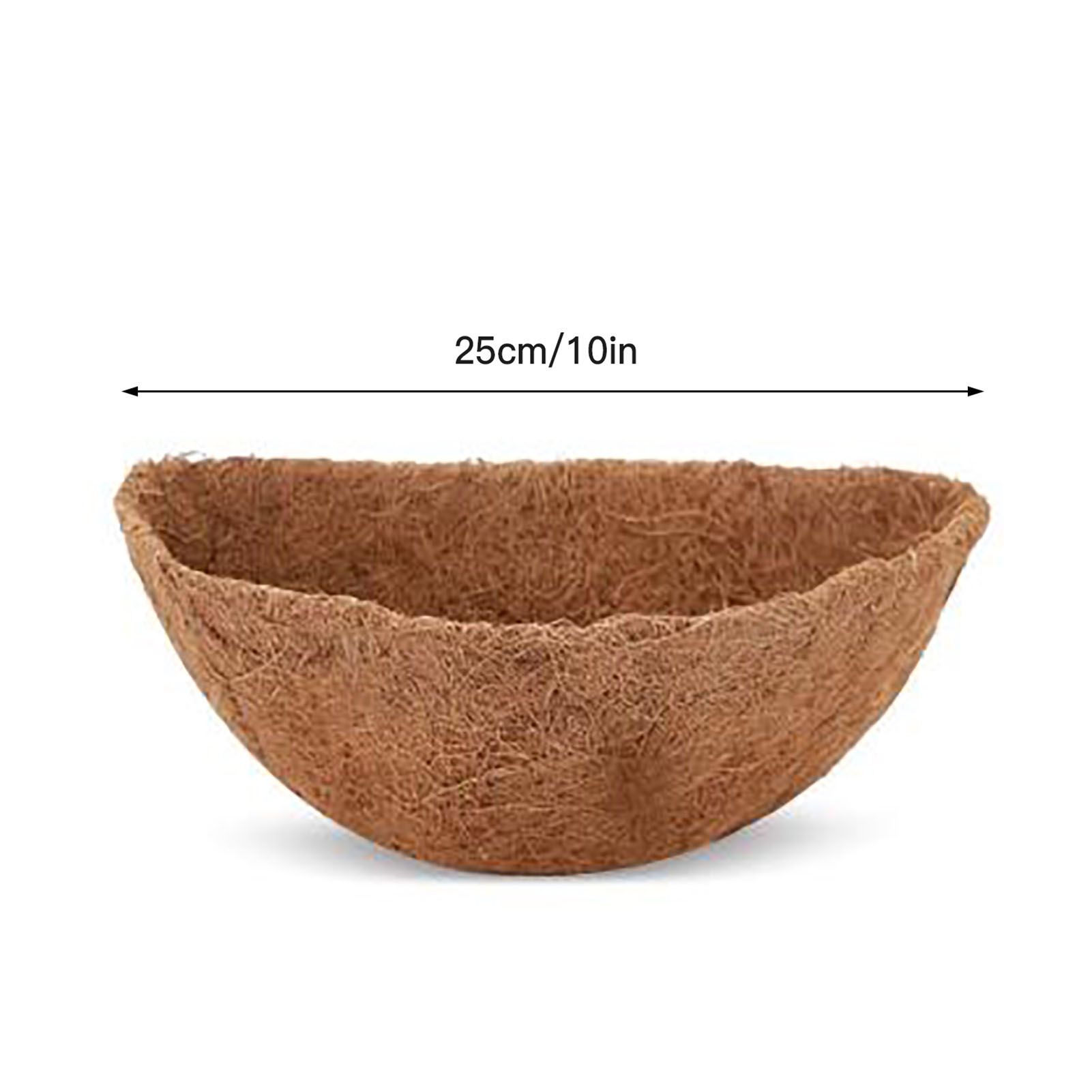 4 Pcs Coconut Liners for Flowers Garden Planters Coconut Fiber Round Hanging view 3