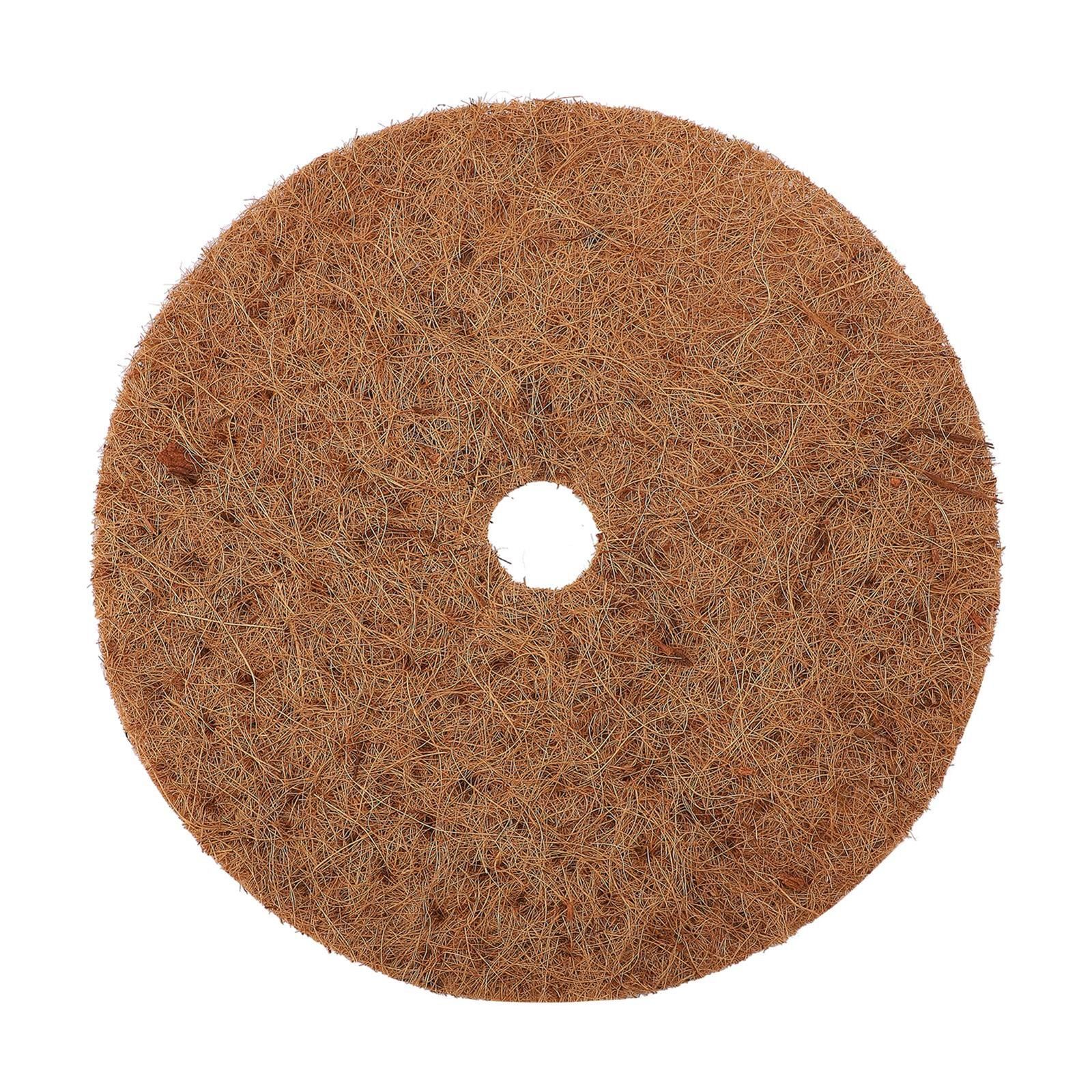 Coconut Fiber Mulch Ring 15.74 Inch Tree Protector Mat Plant Cover Ring for view 2