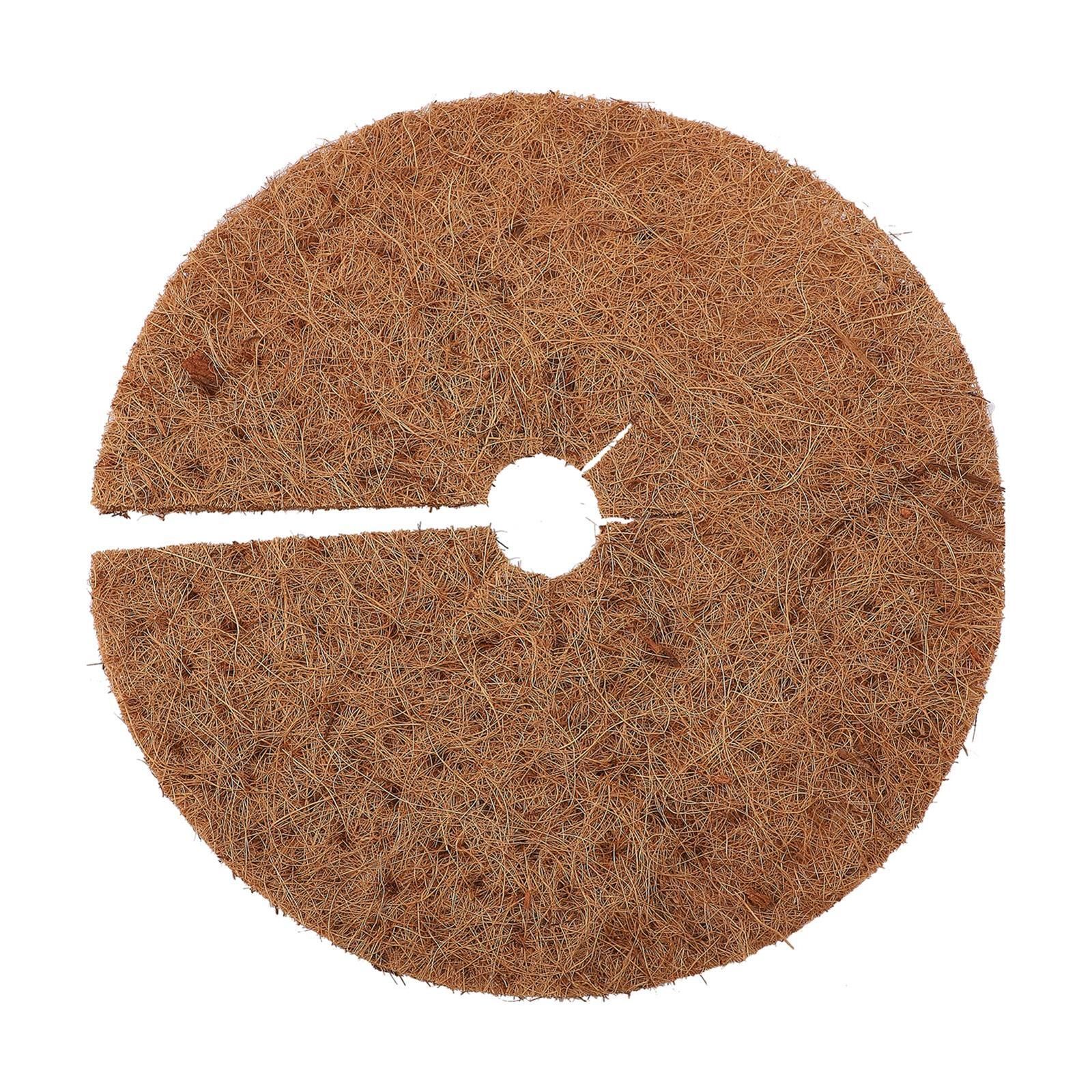 Coconut Fiber Mulch Ring 13.77 Inch Tree Protector Mat Plant Cover Ring for view 4