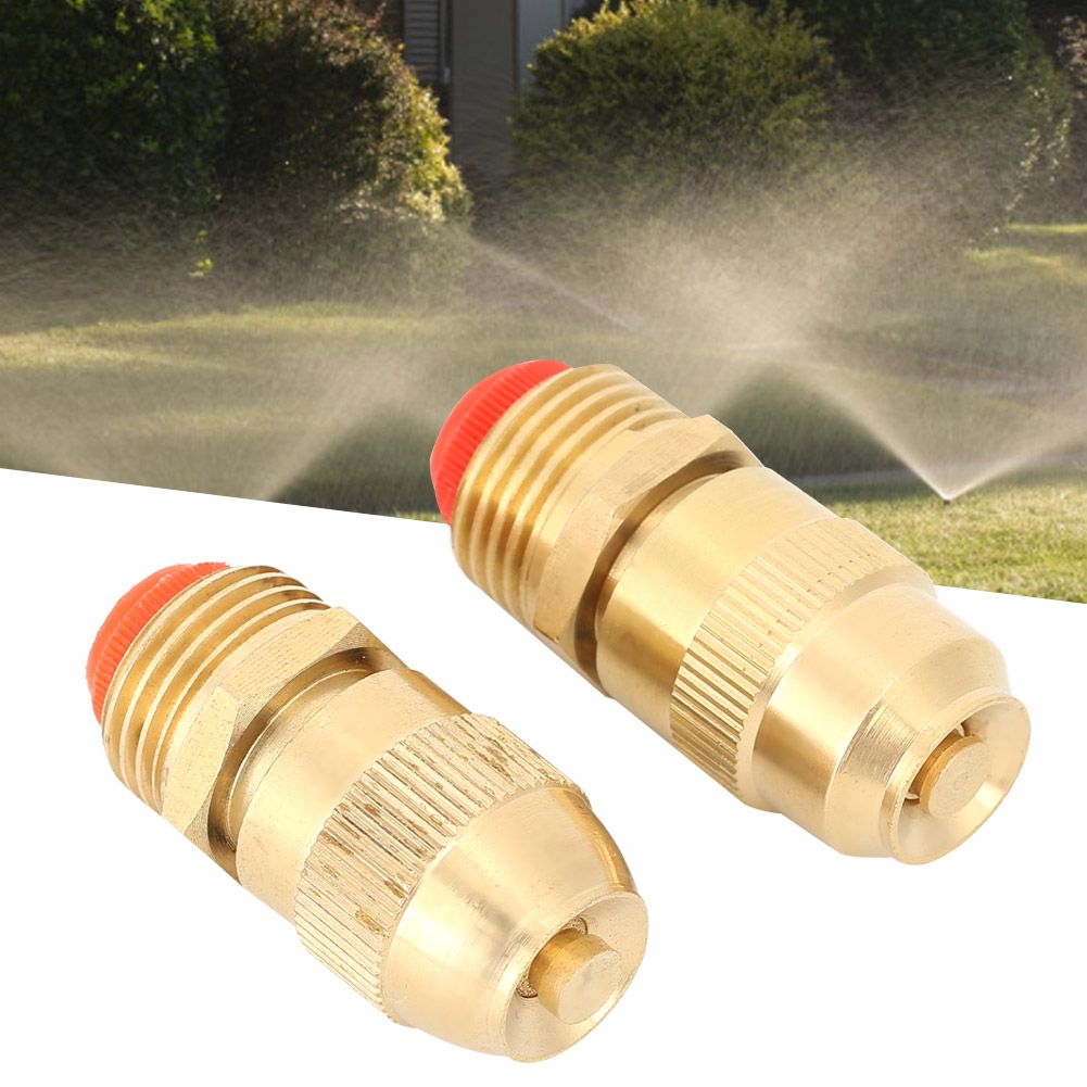 2Pcs G1/2 FNPT DN15 Copper Lawn Sprinkler Misting Water Nozzle Cooling view 6