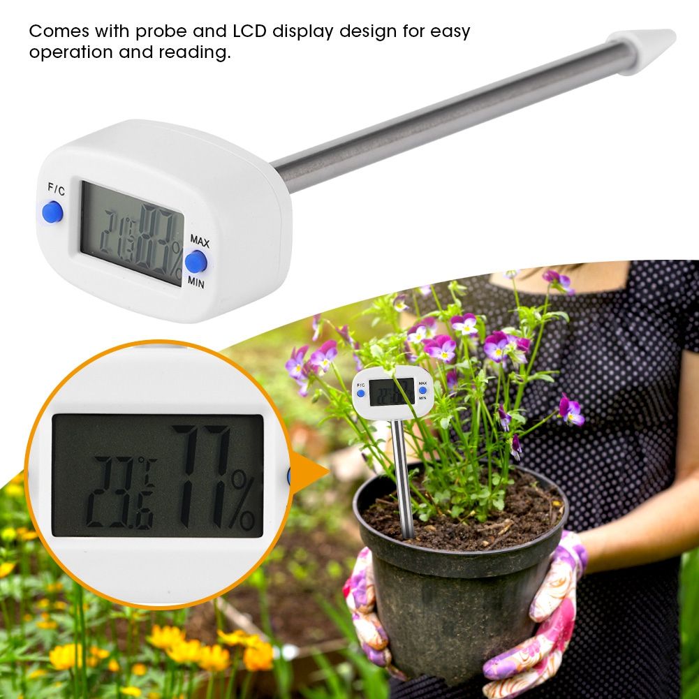 Mini Electronic Soil Temperature Moisture Meter Temperature Humidity Tester view 7
