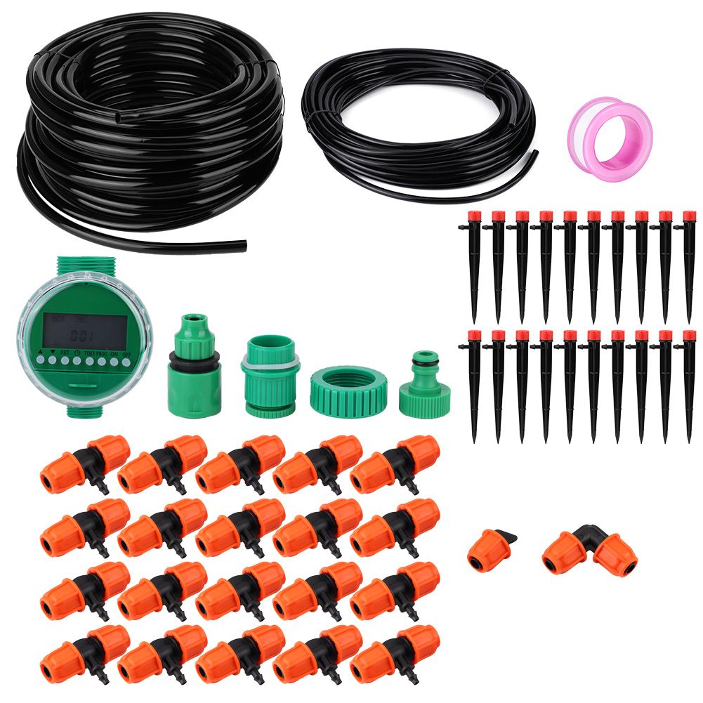 20m Garden Irrigation Timer Controller with 8-Holes Dripper Drip Irrigation view 2