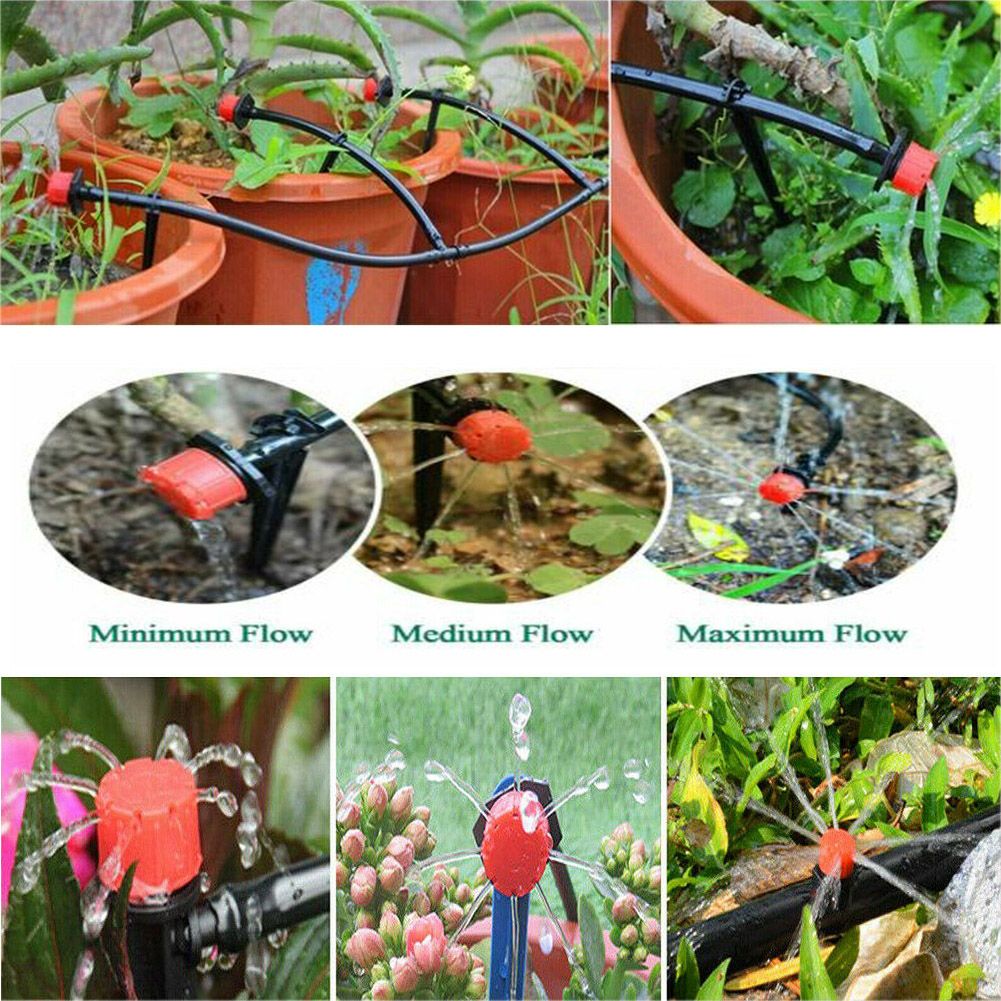 20m Garden Irrigation Timer Controller with 8-Holes Dripper Drip Irrigation view 8