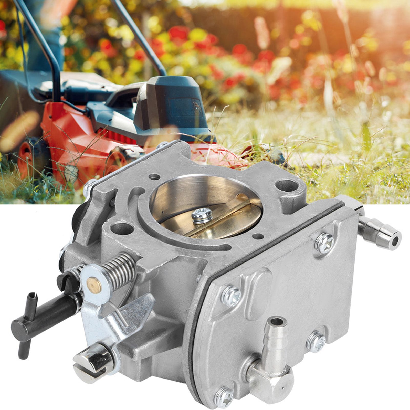 Garden Lawn Mower Carburetor Accessory Carb Replacement for WALBRO WB‑37 view 6