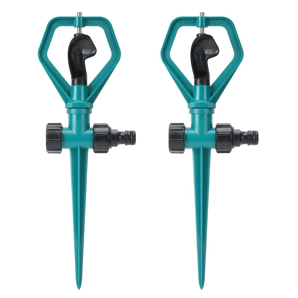 2 Set 360 Degrees Automatic Rotating Lawn Sprinkler Garden Irrigation Watering view 5