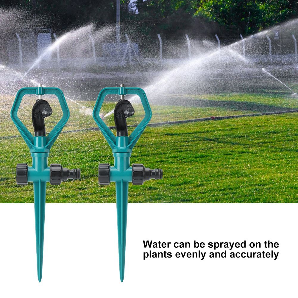 2 Set 360 Degrees Automatic Rotating Lawn Sprinkler Garden Irrigation Watering view 7