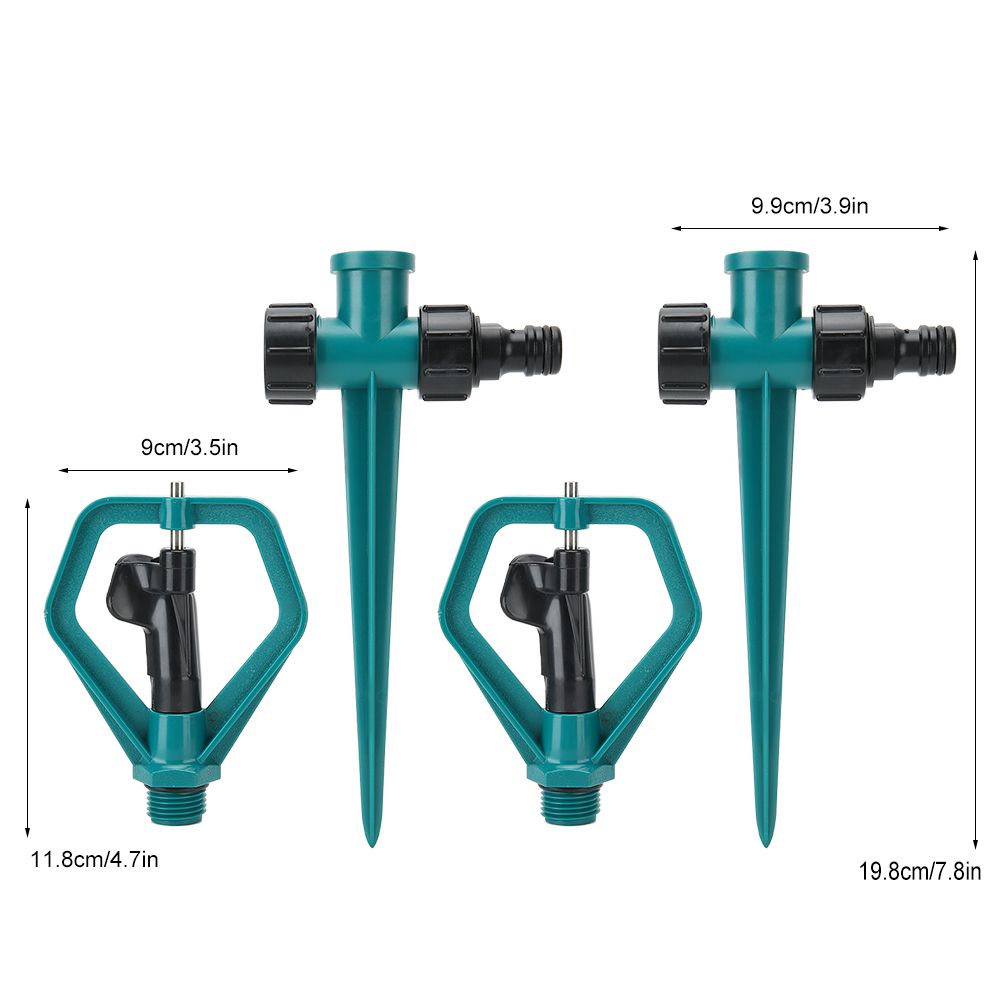 2 Set 360 Degrees Automatic Rotating Lawn Sprinkler Garden Irrigation Watering view 9