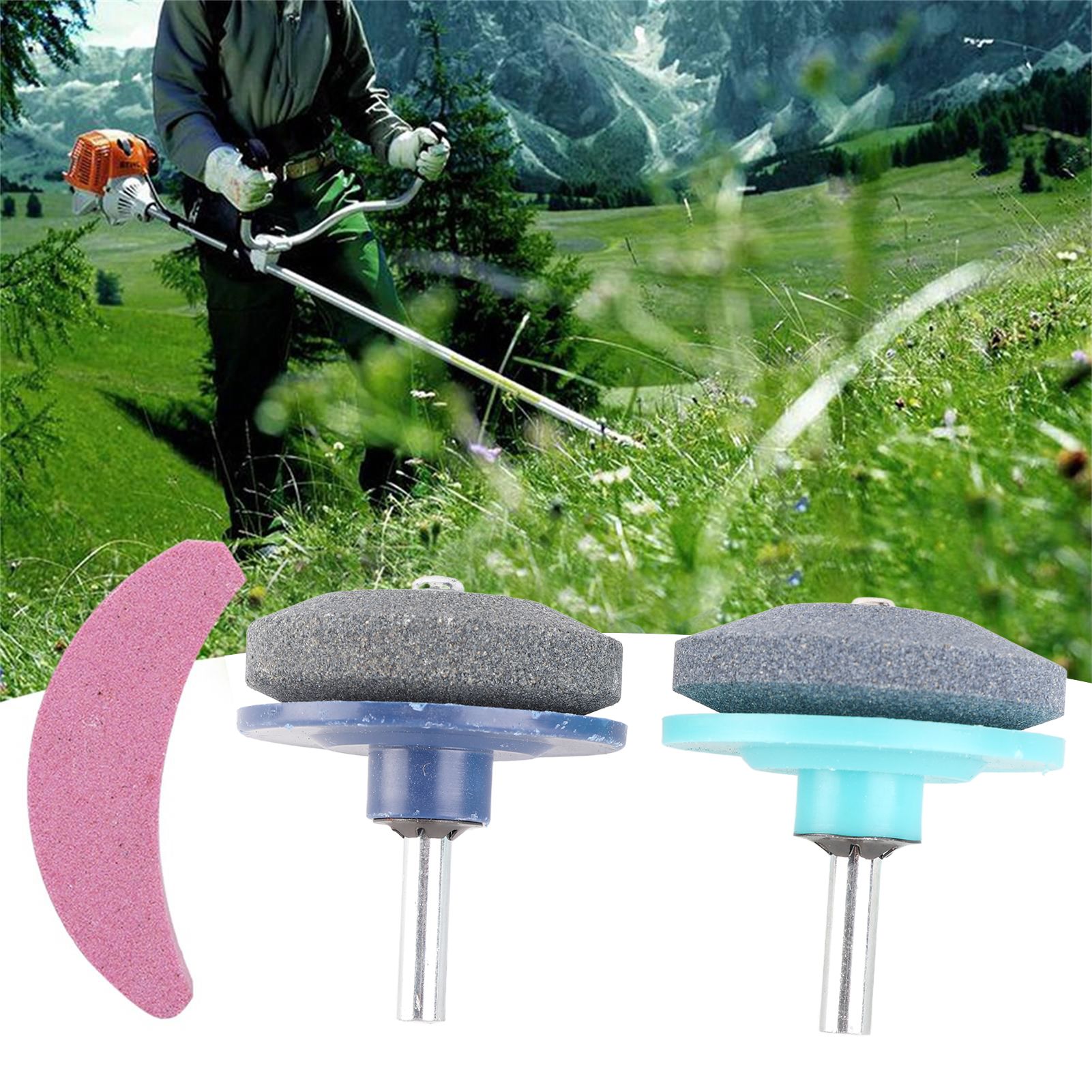 3Pcs/Set Universal Lawn Mower Trimmer Blade Sharpener Grinding Sharpening view 4
