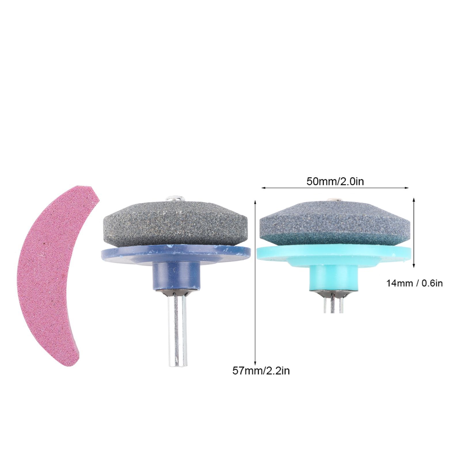 3Pcs/Set Universal Lawn Mower Trimmer Blade Sharpener Grinding Sharpening view 11