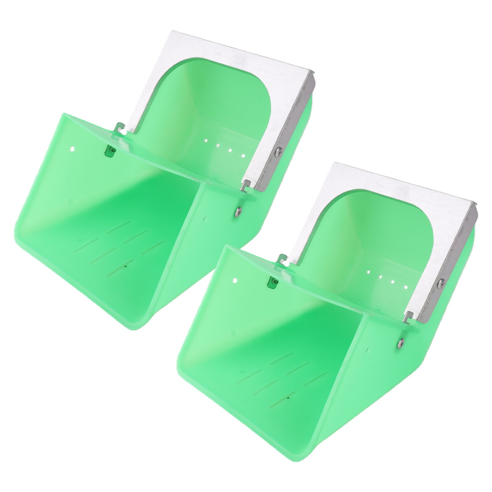 2Pcs 20cm Rabbit Food Feeding Bowl Trough Feeder Rabbits Breeding Equipment Tools — image 1
