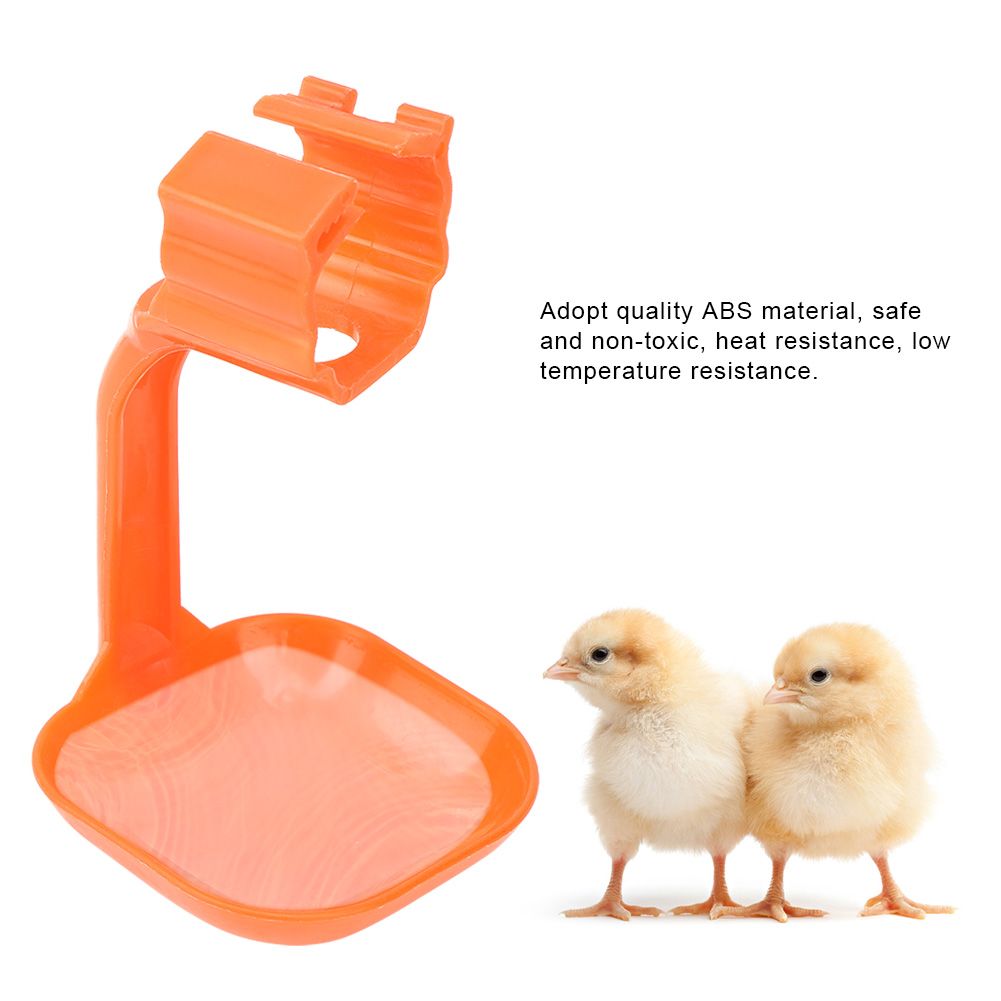 10Pcs Chicken Nipple Drinker Cups Waterer Hanging Cup Bent Arm Farm Supplies view 8
