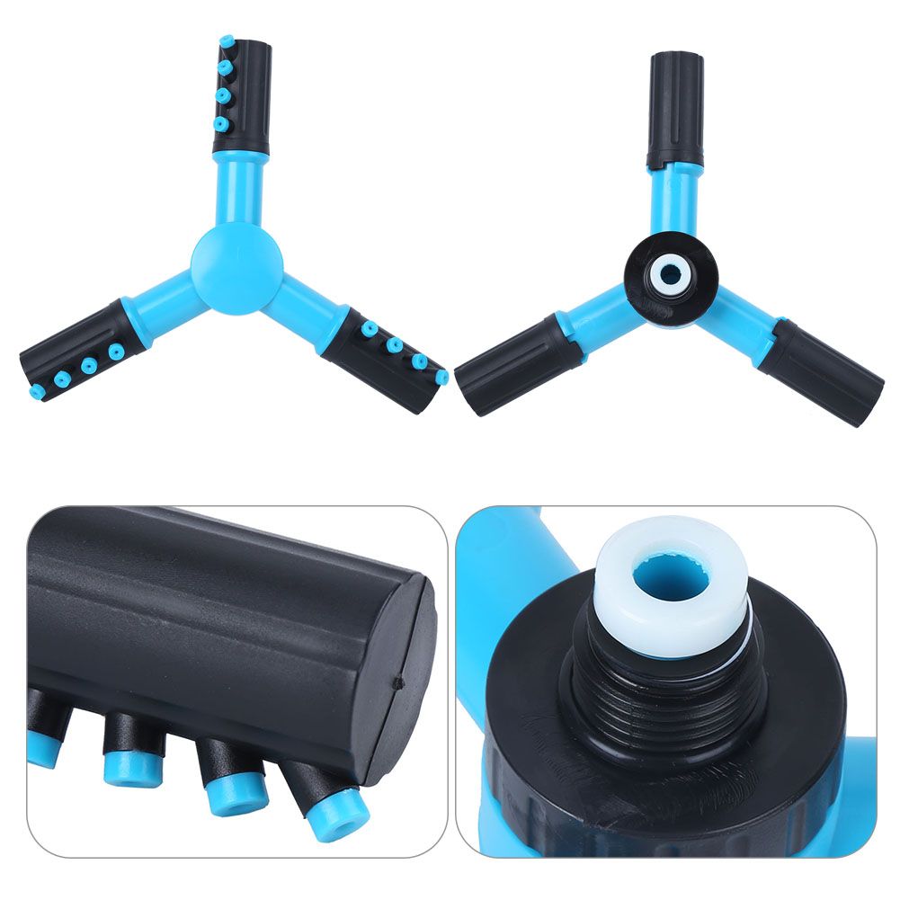 G1/2in 3-Arm Rotating Sprinkler Head Movable Irrigation Nozzle Garden Lawn view 4