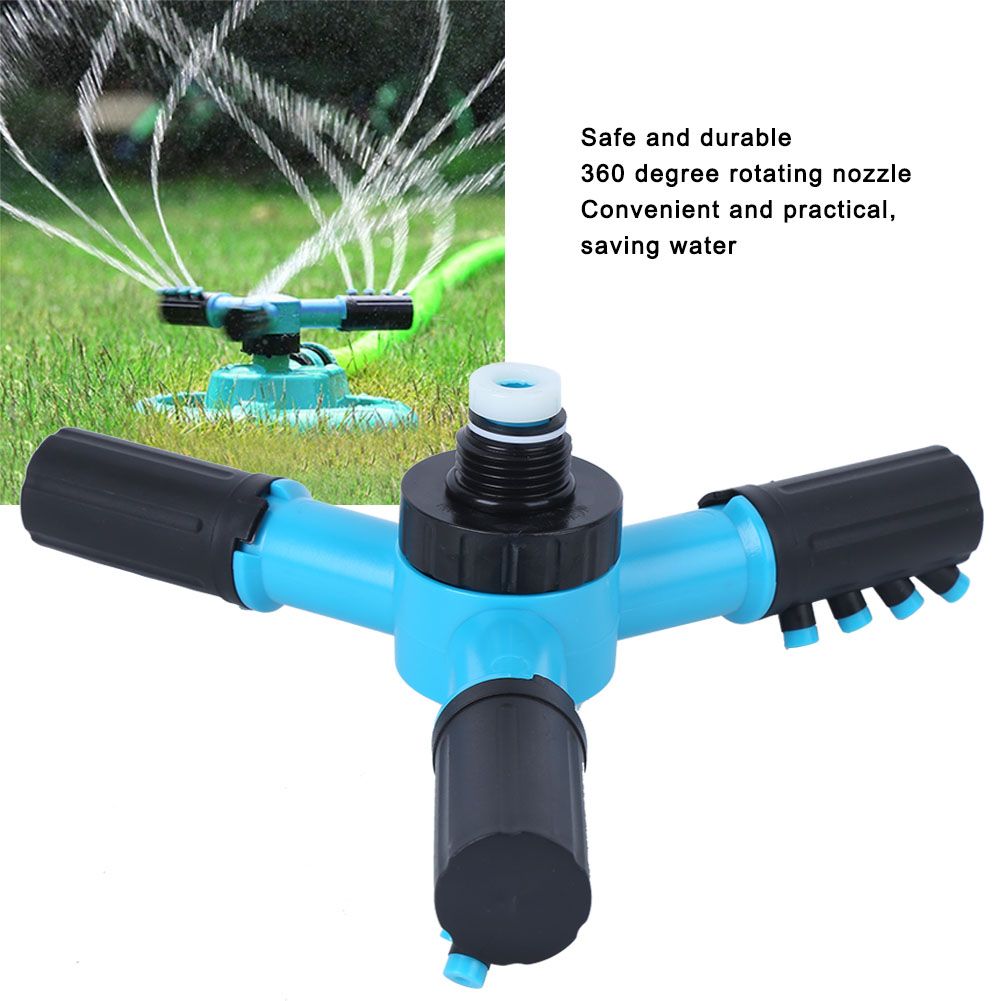 G1/2in 3-Arm Rotating Sprinkler Head Movable Irrigation Nozzle Garden Lawn view 7