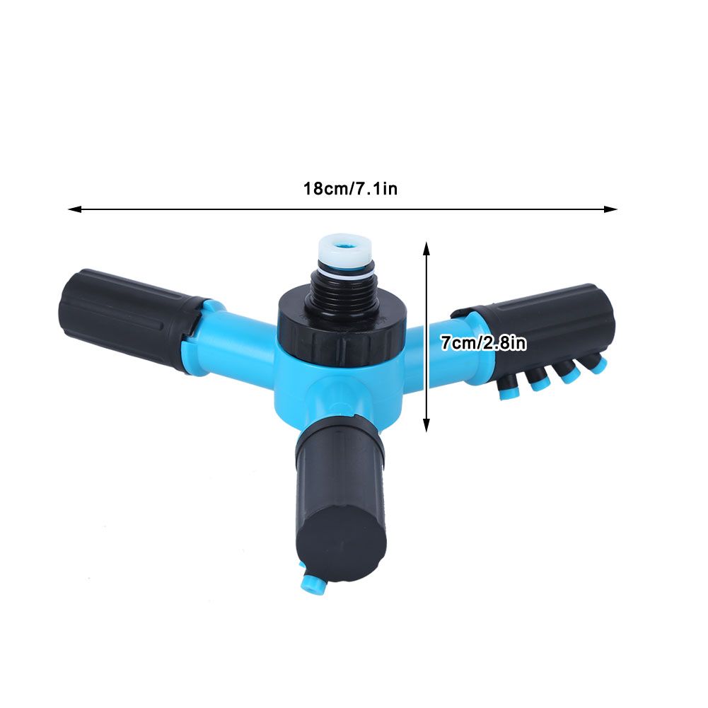 G1/2in 3-Arm Rotating Sprinkler Head Movable Irrigation Nozzle Garden Lawn view 12