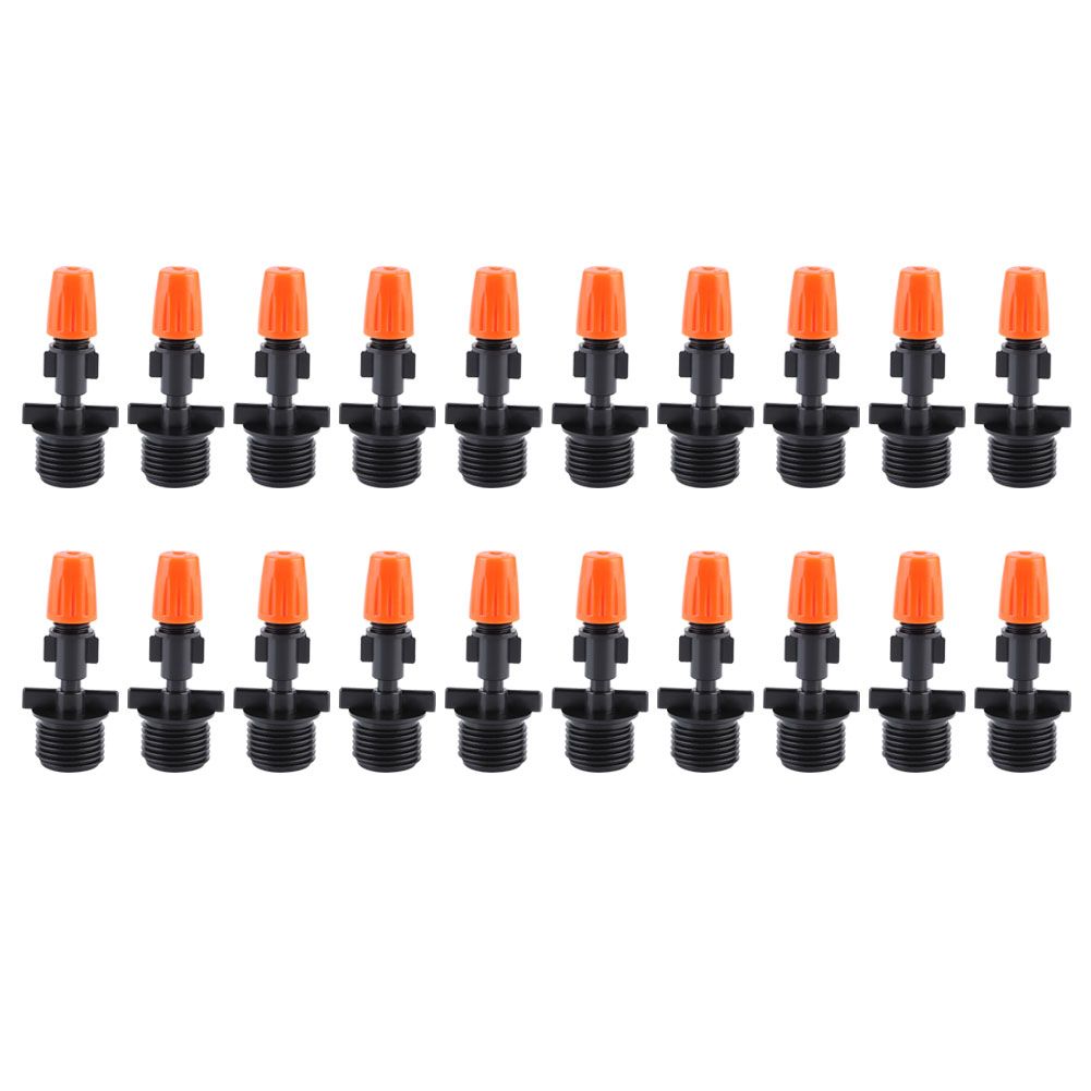 20Pcs G1/2in Single Head Orange Garden Irrigation Misting Spray Nozzle for view 2