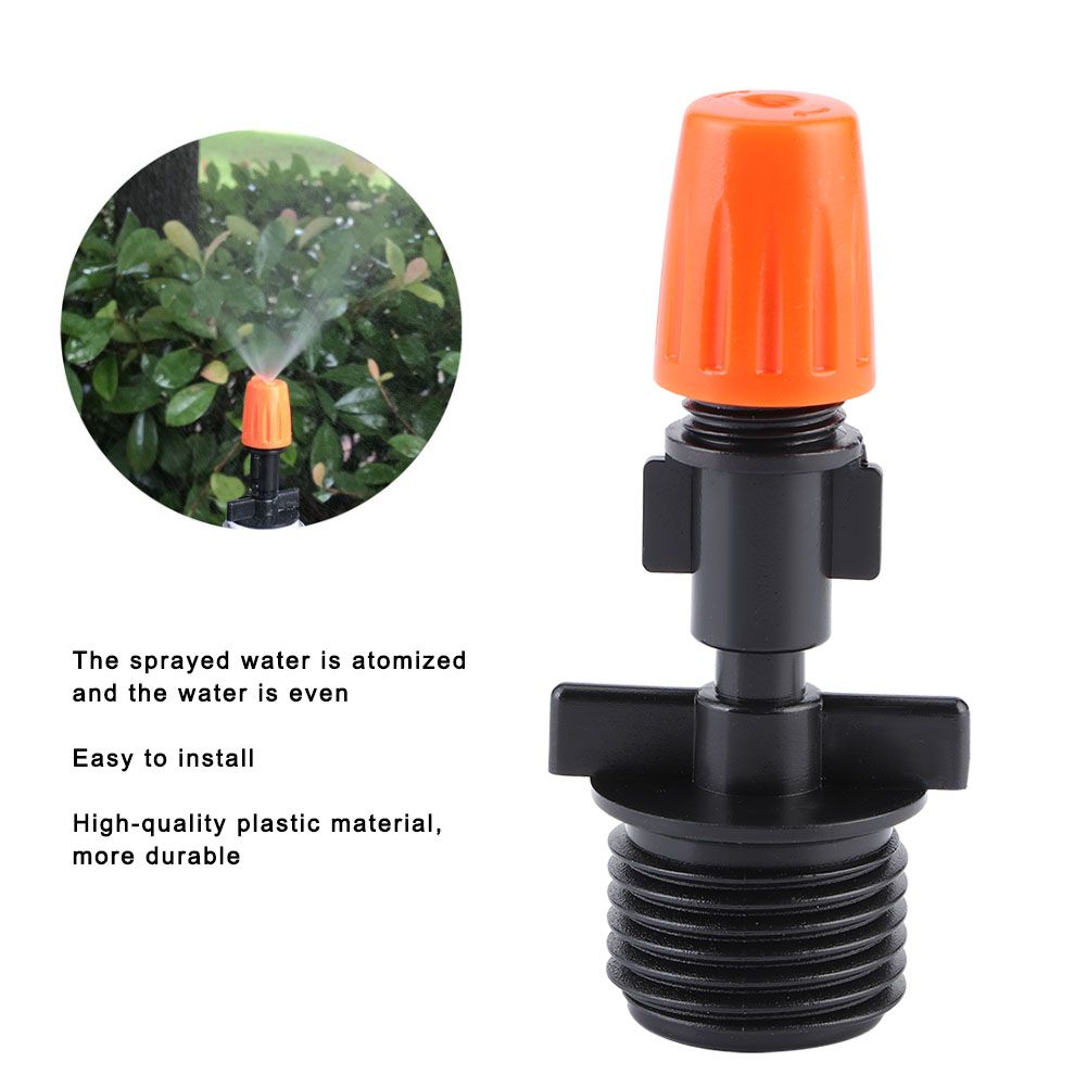 20Pcs G1/2in Single Head Orange Garden Irrigation Misting Spray Nozzle for view 8