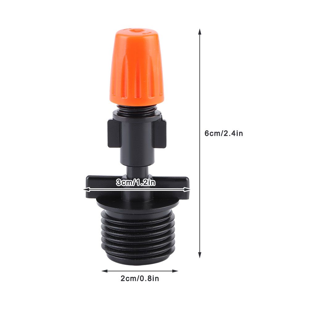 20Pcs G1/2in Single Head Orange Garden Irrigation Misting Spray Nozzle for view 10