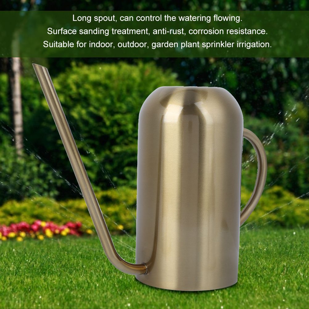 Stainless Steel Long Spout Watering Can Garden Watering Pot Irrigation Tool view 7