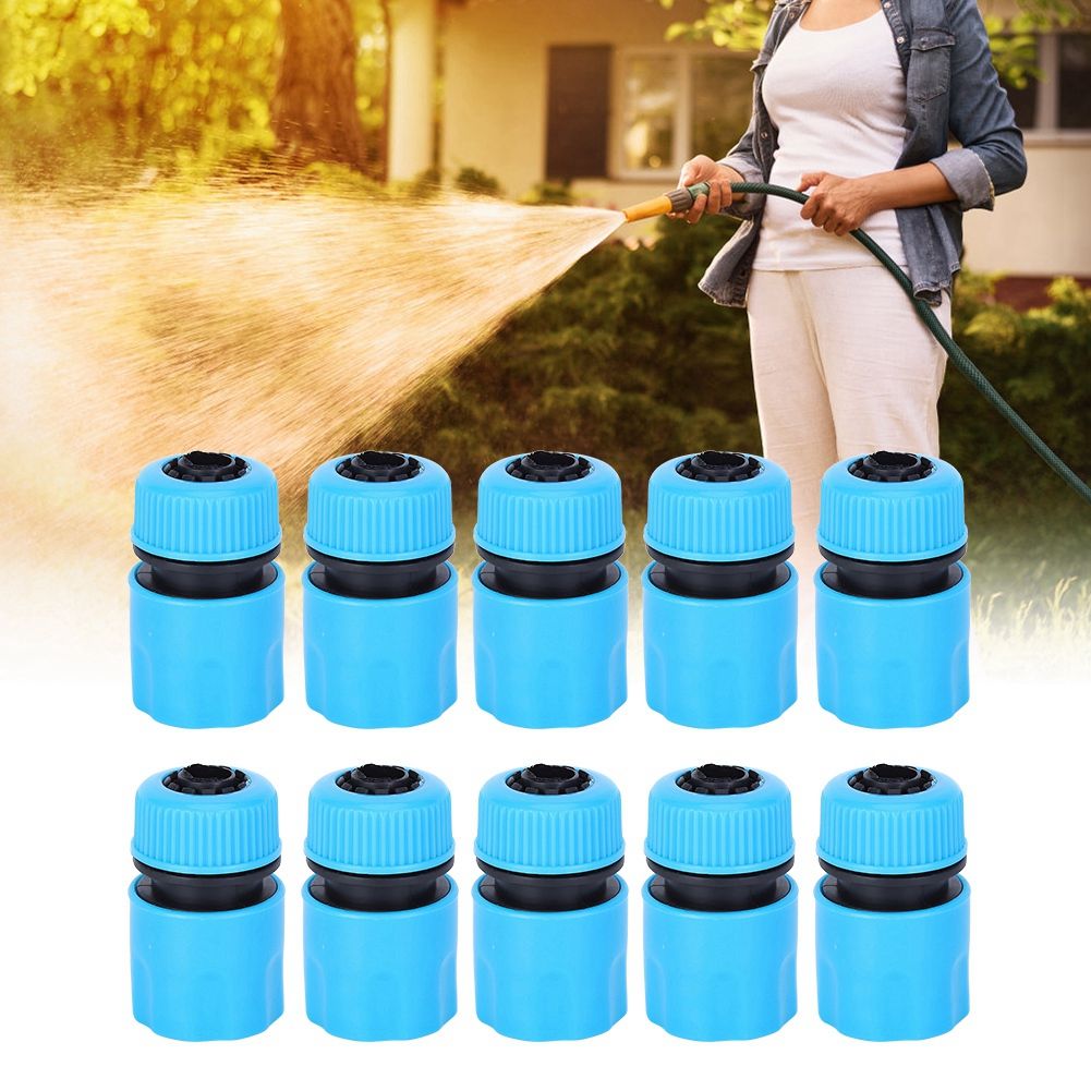10Pcs G1/2in Water Pipe Quick Connector Nipple Joint Adapter Gardening view 3