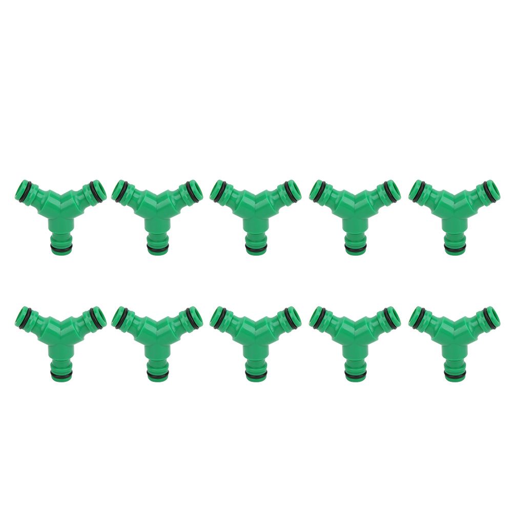10PCS 3 Way Coupling Water Hose Fitting Y Connector Adapter Coupler for Garden view 2