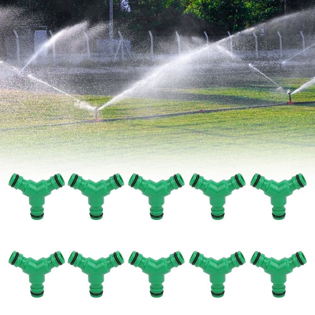 10PCS 3 Way Coupling Water Hose Fitting Y Connector Adapter Coupler for Garden view 4