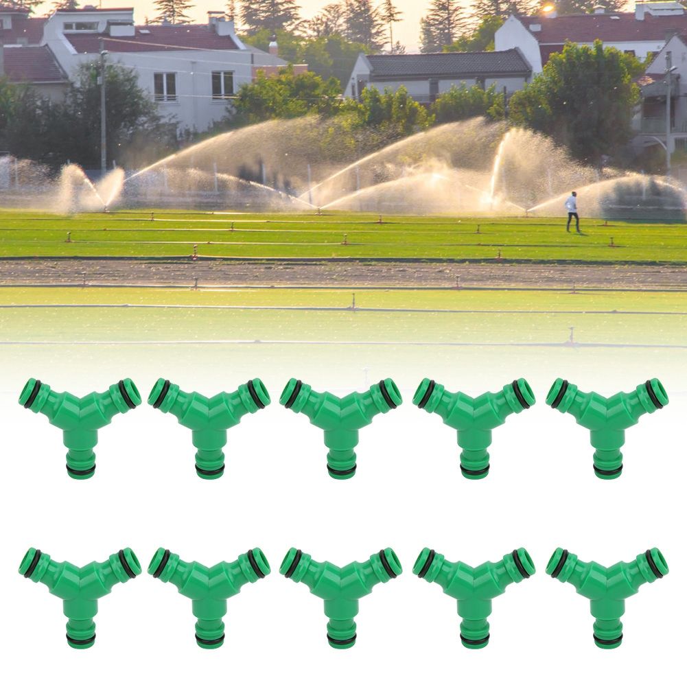 10PCS 3 Way Coupling Water Hose Fitting Y Connector Adapter Coupler for Garden view 6