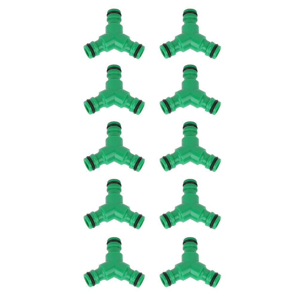 10PCS 3 Way Coupling Water Hose Fitting Y Connector Adapter Coupler for Garden view 7