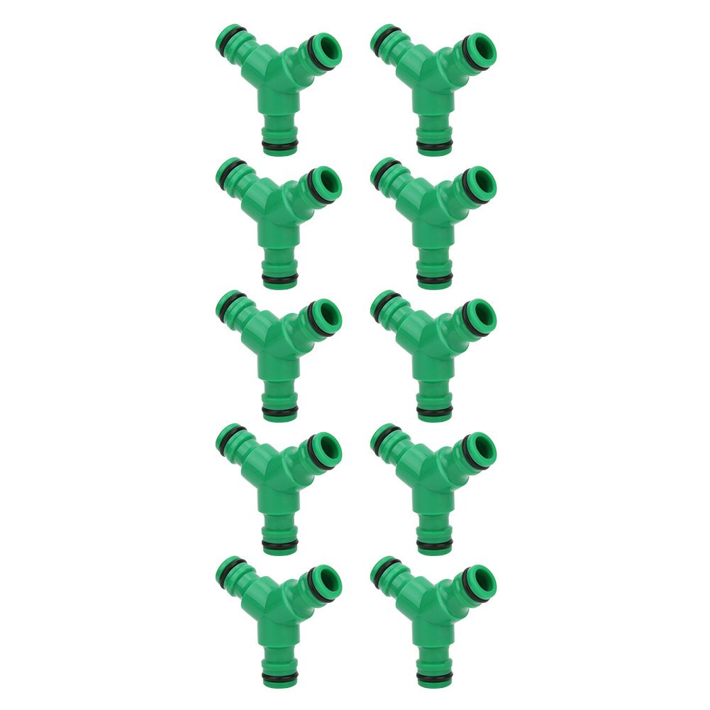 10PCS 3 Way Coupling Water Hose Fitting Y Connector Adapter Coupler for Garden view 9