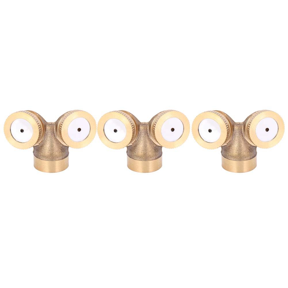 3Pcs G1/2 DN15 Garden Irrigation Sprinklers Copper Misting Sprayer Nozzle view 6